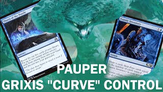 ABOVE THE CURVE Pauper Grixis Serpentine Curve Control a classic MTG creatureless control deck [upl. by Diena633]