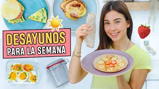 5 Desayunos Saludables Fáciles y Económicos🥞I Yovana [upl. by Irodim]