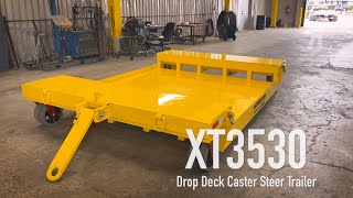 Hamilton Caster  Drop Deck Caster Steer Trailer  XT3530 [upl. by Gerda841]