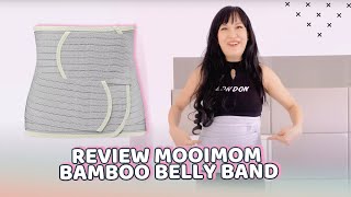 Review MOOIMOM Bamboo Postpartum Belly Band Korset Pelangsing Setelah Melahirkan [upl. by Hamirak]