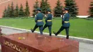 Guys with goose step near the Red Square [upl. by Venita]