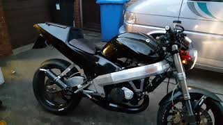 Cagiva planet 165cc Polini kit mito mod [upl. by Aryahay583]