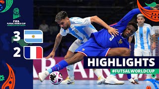 Argentina v France  FIFA Futsal World Cup 2024  Semifinals  Highlights [upl. by Ameluz96]