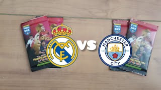 Panini FIFA 365 Adrenalyn XL 2024 Real VS City 4 packs opening [upl. by Ydrah]