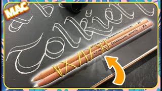 Double Pencil Calligraphy Tutorial [upl. by Hairacaz]