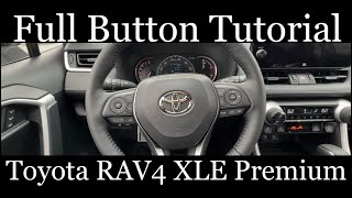 2023 Toyota RAV4 XLE Premium FULL Button Tutorial [upl. by Soracco537]