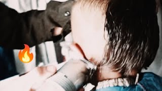 ASMR ✂️Billu agrasive tind full time enjoy  cute childe tinde billubarber asmr [upl. by Eedna]