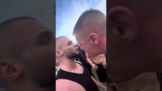 Ben Hatchett vs Ed Mathews fight on site [upl. by Arnelle]