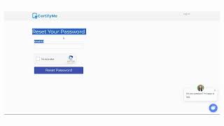 How to Reset the Password on CertifyMe [upl. by Latreece]