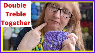 How to Crochet Double Treble 2 Together l Shorts [upl. by Abran122]