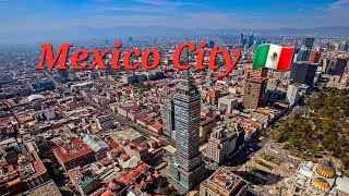 Mexico City Mexico 4K Drone Footage [upl. by Akins]