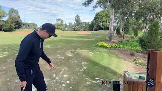 Darcy Salamon demonstrating how to use the ball washer at the short game area at Kooyonga Golf Club [upl. by Mathur]