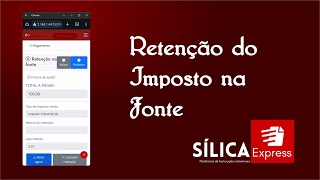 Como fazer retenção na fonte na factura  Sílica Express [upl. by Clercq]