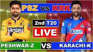 PSL Live Karachi kings vs Peshawar zalmi 2nd Match Live  PSZ vs KRK Live Score Only [upl. by Phares316]