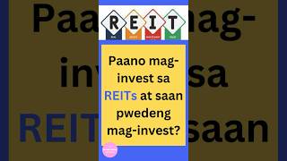 How to Invest in REITs and Stocks in the Philippines Paano Mag Invest sa REITs [upl. by Raffaello]