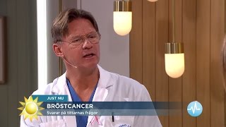 Doktor Mikael svarar på frågor om bröstcancer  Nyhetsmorgon TV4 [upl. by Annoek]