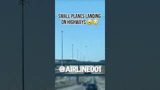 Small Planes Landing On Highways 🥱🙄 aviation avgeek emergency landing dc10 [upl. by Turmel126]