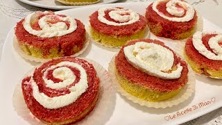 GIRELLE DA BAR ALL’ALCHERMES Morbidissime  Le Paste Rosa Con La Panna Per La Festa Della Mamma 💝 [upl. by Ib]