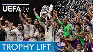 Watch the moment Sergio Ramos lifted the UEFA Champions League trophy [upl. by Eseilenna]