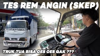 BISA CES CES GAK‼️ TES MODIFAN REM ANGIN Exhaust Brake TRUK KIKI CORE [upl. by Yanehc]