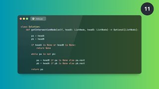 11  Leetcode  Intersection of Two Linked Lists شرح بالعربى [upl. by Kresic]