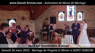 Quil est formidable daimer  Animation Messe Mariage Rock Morbihan 56  Benoît BRETON [upl. by Ronny904]