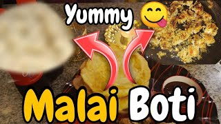 Malai boti  Puri 👌 Recipe by Malik Family Vlogs [upl. by Anib]