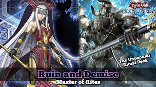 Ruin and Demise Ritual Deck dont forget this Pair YuGiOh Duel Links [upl. by Sophronia86]