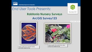 Ralstonia Nursery Surveys Data Collection using ArcGIS Survey123 [upl. by Ballard]