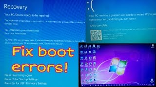 Repair Windows boot errors [upl. by Esteban757]