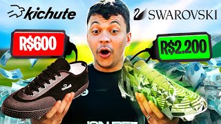 CHUTEIRA DE RICO vs CHUTEIRA DE POBRE  ADIDAS SWAROVSKI vs KICHUTE qual é melhor 💸⚽ [upl. by Matheson319]