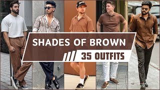 35 Ways to Style Brown Color In Summer 2024  Mens Fashion [upl. by Greiner497]