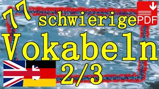 77 englische Vokabeln für Fortgeschrittene Teil 2  download kostenlos [upl. by Camp]