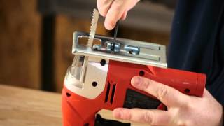 HOW TO REPLACE BLADE ON DELTA SHOPMASTER 10quot MITER SAW [upl. by Middendorf380]