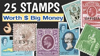 Most Expensive Stamps Of British Empire Rule  World Rare Stamps Worth Big Money [upl. by Atnoid]