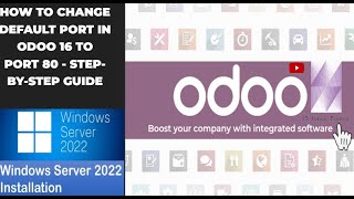 How to Change Default Port in Odoo 16 to Port 80  StepbyStep Guide [upl. by Rebm]