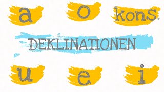 Latein erklärt  DEKLINATIONEN Der Gesamtüberblick ✅ a o kons3 u e iDeklination [upl. by Gherlein103]