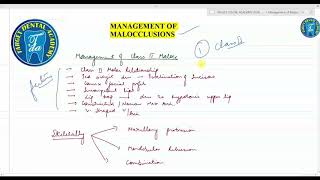 ORTHODONTICS 17 Management of Various Malocclusion  Orthodontic Lecture [upl. by Graybill]