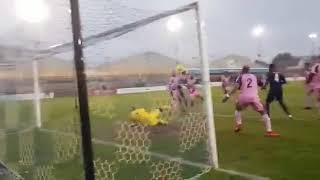 Wingate amp Finchley Hilarious GoalLine Scramble vs Dulwich Hamlet 16112018 [upl. by Bonnie480]