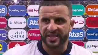 Kyle Walker Post Match Interview England vs Denmark 11 [upl. by Danby]