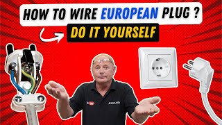 How to wire a new european continental electrical plug [upl. by Leona]