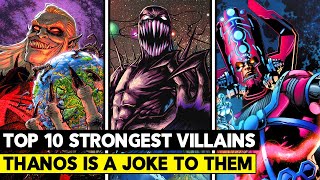 Top 10 Strongest Villains in The Marvel Universe [upl. by Ymmit]