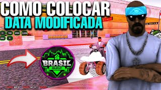 COMO COLOCAR DATA MODIFICADA NO APK DO  Brasil Roleplay GTA SAMPANDROID [upl. by Jethro]