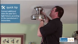 How to Replace a Ceiling Fan [upl. by Yatnoed]