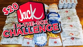 JACK IN THE BOX 20 VALUE MENU CHALLENGE [upl. by Filemon]