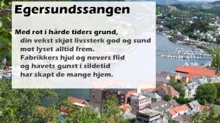 Egersundssangen Med tekst [upl. by Ernald420]