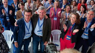 Alberto Núñez Feijóo y Alfonso Rueda clausuran el XVIII Congreso del PP gallego [upl. by Ylahtan]