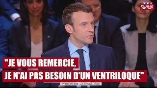 Macron à Le Pen  « je vous remercie je nai pas besoin dun ventriloque » [upl. by Yenar]