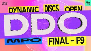 2024 Dynamic Discs Open  MPO FINALF9  Wysocki Heimburg Robinson Rathbun  Jomez Disc Golf [upl. by Arianie365]