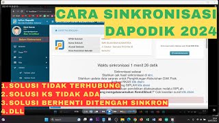 CARA SINKRONISASI DAPODIK 2024 [upl. by Akemaj]